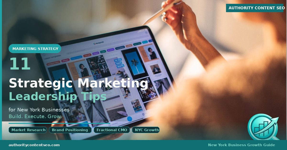 11 Strategic Marketing Leadership Tips for NY Businesses